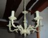 Lustre vert sans pampilles